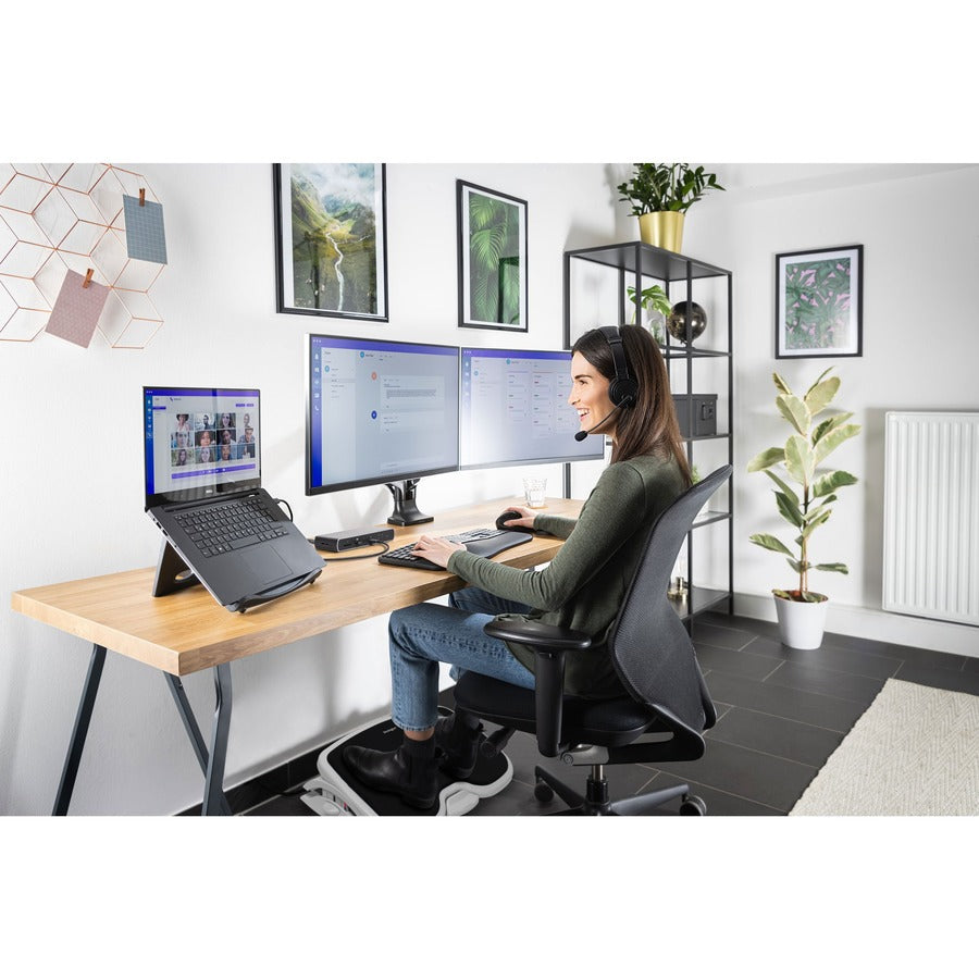Kensington SmartFit Mounting Arm for Monitor, Flat Panel Display, Curved Screen Display - Black - Landscape/Portrait