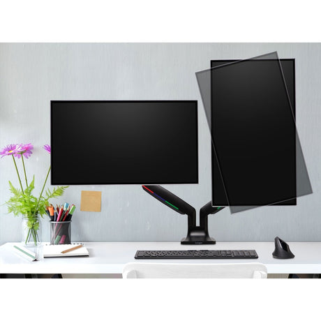 Kensington SmartFit Mounting Arm for Monitor, Flat Panel Display, Curved Screen Display - Black - Landscape/Portrait