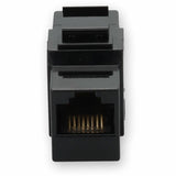 AddOn RJ-45 (Female) to RJ-45 (Female) Black Cat5e UTP Copper Connector