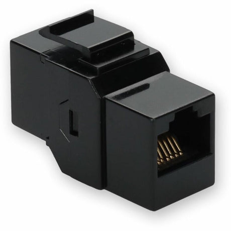 AddOn RJ-45 (Female) to RJ-45 (Female) Black Cat5e UTP Copper Connector