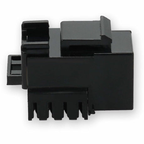 AddOn Non-Terminated to RJ-45 (Female) Black Cat5e UTP Copper Connector 90 Degree