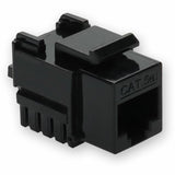 AddOn Non-Terminated to RJ-45 (Female) Black Cat5e UTP Copper Connector 90 Degree