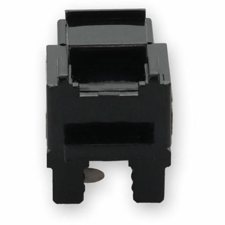 AddOn Non-Terminated to RJ-45 (Female) Black Cat5e UTP Copper Connector 90 Degree
