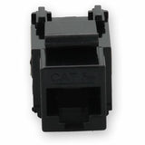AddOn Non-Terminated to RJ-45 (Female) Black Cat5e UTP Copper Connector 90 Degree