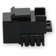AddOn Non-Terminated to RJ-45 (Female) Black Cat5e UTP Copper Connector 90 Degree