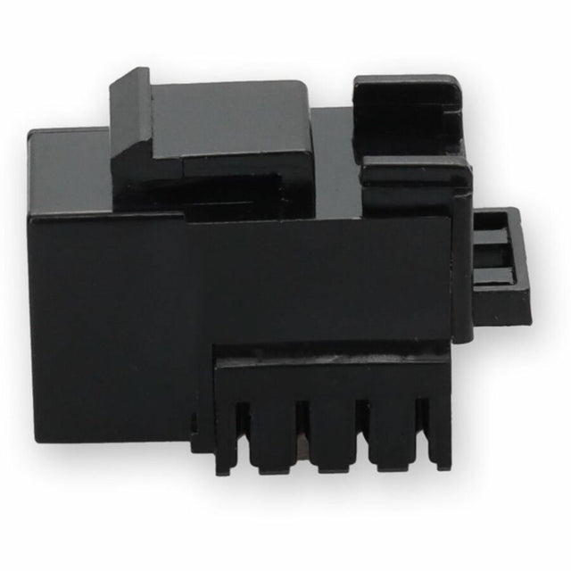 AddOn Non-Terminated to RJ-45 (Female) Black Cat5e UTP Copper Connector 90 Degree