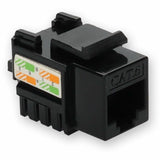 AddOn Non-Terminated to RJ-45 (Female) Black Cat6 UTP Copper Connector 90 Degree