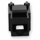 AddOn Non-Terminated to RJ-45 (Female) Black Cat6 UTP Copper Connector 90 Degree