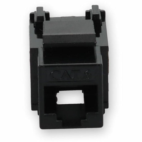 AddOn Non-Terminated to RJ-45 (Female) Black Cat6 UTP Copper Connector 90 Degree