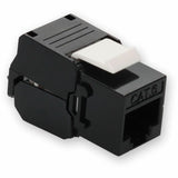 AddOn Non-Terminated to RJ-45 (Female) Black Cat6 UTP Copper Connector 180 Degree