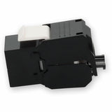 AddOn Non-Terminated to RJ-45 (Female) Black Cat6 UTP Copper Connector 180 Degree