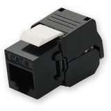 AddOn Non-Terminated to RJ-45 (Female) Black Cat6 UTP Copper Connector 180 Degree