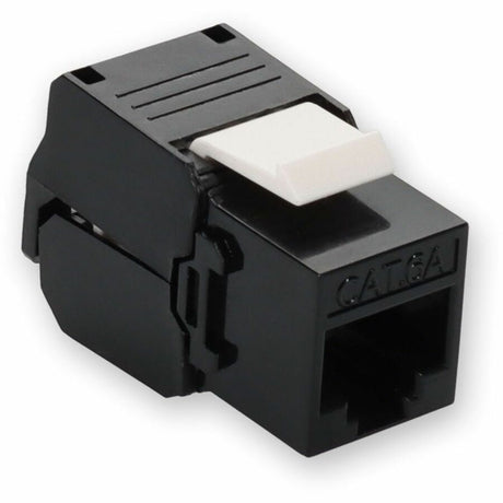AddOn Non-Terminated to RJ-45 (Female) Black Cat6A UTP Copper Connector 180 Degree