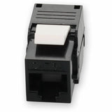 AddOn Non-Terminated to RJ-45 (Female) Black Cat6A UTP Copper Connector 180 Degree