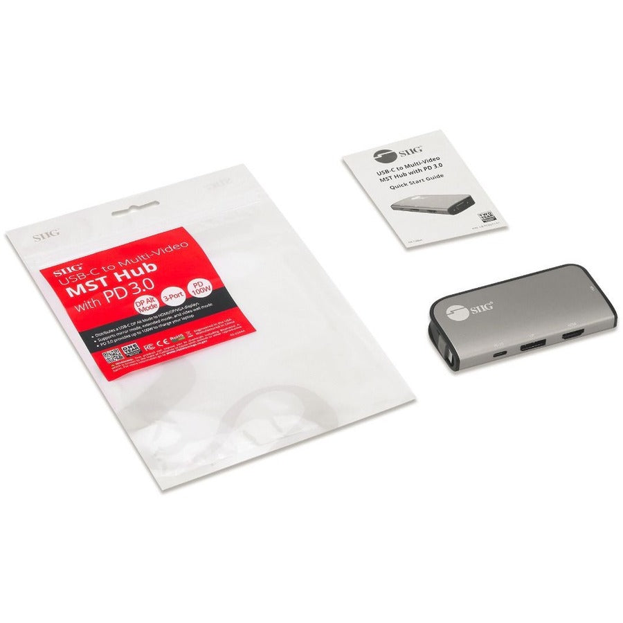 USB-C to Multi-Video MST Hub with 100W PD 3.0 - 4K@60Hz Ultra HD