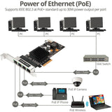 4PORT GIG ETHERNET W/ POE