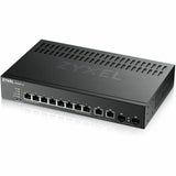 ZYXEL GS2220-10 8-Port Gigabit L2+ Managed and Nebula Pro Cloud Managed Switch with 2 SFP Uplinks