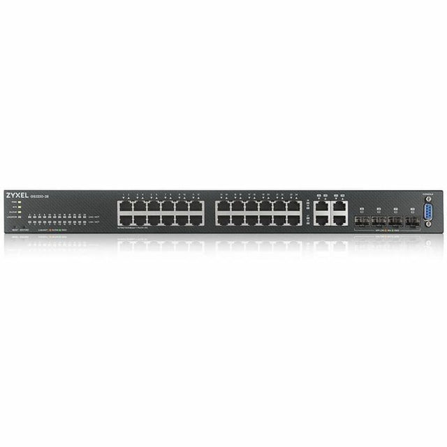 ZYXEL GS2220-28 24-Port Gigabit L2+ Managed and Nebula Pro Cloud Managed Switch with 4 SFP Uplinks