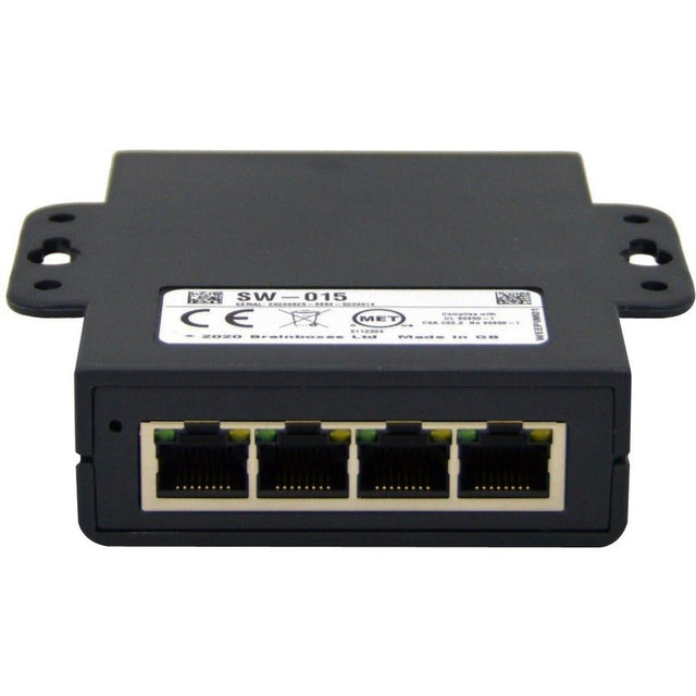 Brainboxes Compact 5 Port Gigabit Ethernet Switch DIN Rail Mountable