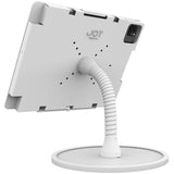 The Joy Factory Elevate II Flex Countertop Stand Kiosk for iPad Pro 12.9" 4th Gen (White)