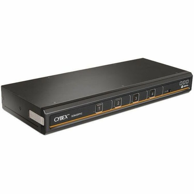 Vertiv Cybex SC800 Secure KVM | Single | 4 Port Universal DisplayPort | USB-C | NIAP version 4.0 Certified (SC840DPHC-400)