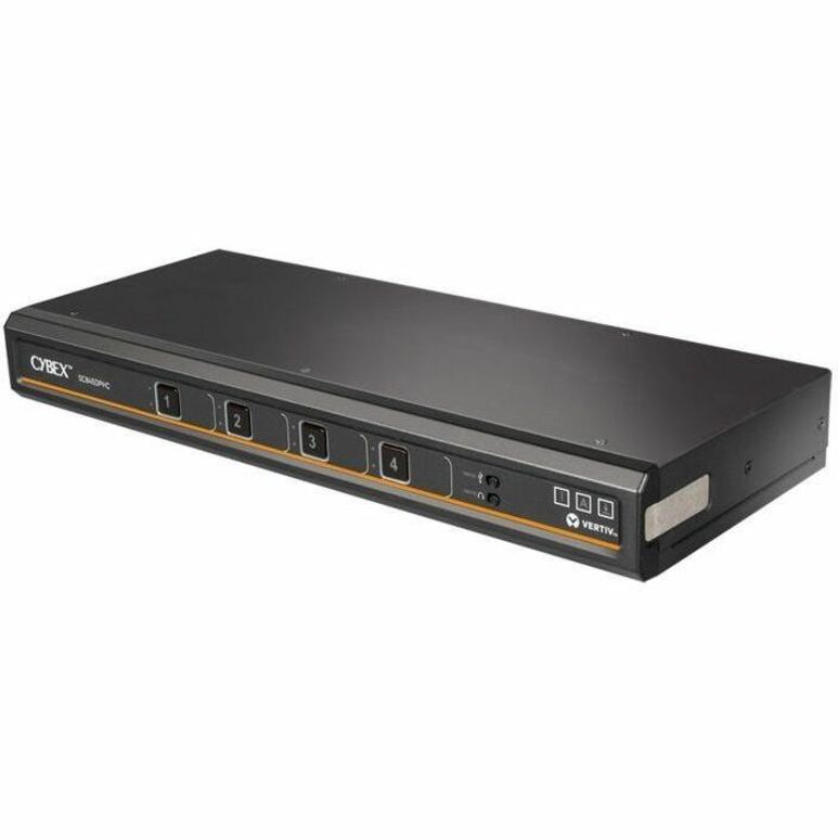 Vertiv Cybex SC800 Secure KVM| 4 Port Universal DP/H Single Display| CAC PP4.0