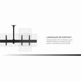 Monoprice Commercial 39664 Ceiling Mount for Menu Board, TV, Display - Black - Landscape/Portrait