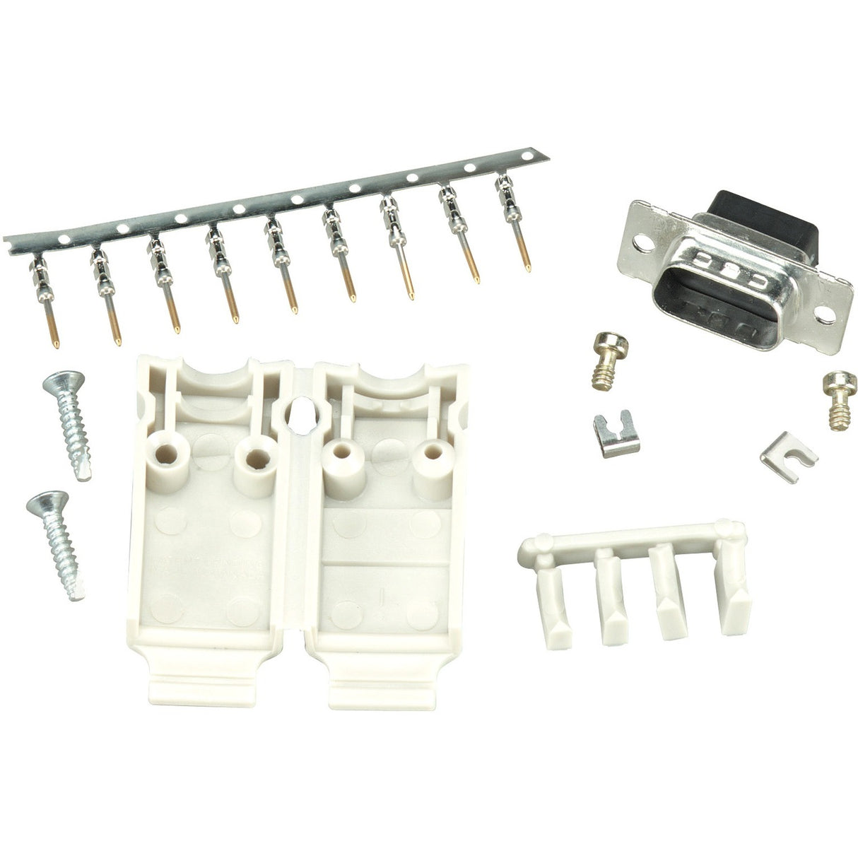 DB-9 MALE CONN KIT CRIMP
