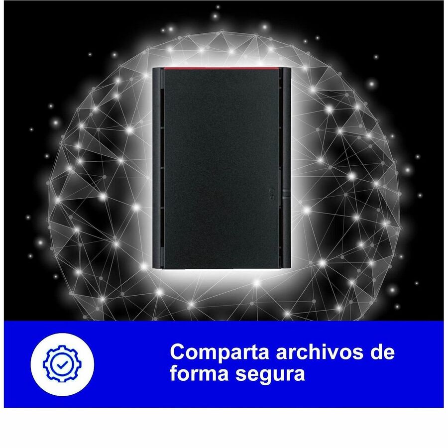 BUFFALO LinkStation 220 2-Bay Personal Cloud Network Storage 12TB (2x6TB) with Hard Drives Included