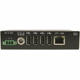Eaton Tripp Lite Series 4-Port Industrial USB over Cat6 Extender, ESD Protection, PoC - USB 2.0, Mountable, 150 ft. (45.72 m), TAA