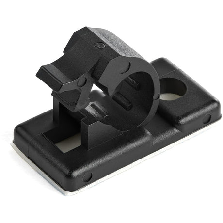 StarTech.com 100 Self Adhesive Cable Management Clips - Ethernet/Network Cable/Office Desk Cord Organizer - Sticky Wire Holder/Clamp Black