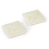 StarTech.com 100 Pack Cable Tie Mounts with Adhesive Tape for 0.18in (4.6mm) Wide Ties - Nylon/Plastic Zip Tie Mounts - 94V-2 Fire & UL