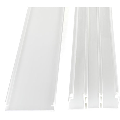 StarTech.com Cable Management Raceway with Cover 2"(50mm)W x 3/4"(20mm)H, 6.5ft(2m) length, 3 Compartment Network Cord Hider, UL Listed