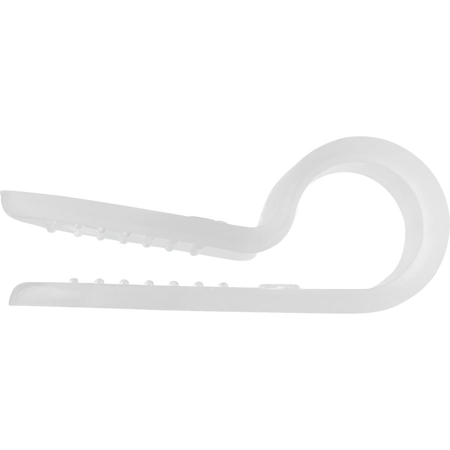 StarTech.com 100 Pack Screw Mount Cable Clamps - Wire Fastener/Holder - R-Type Screw Down Reusable Nylon Clips - UL/94V-2 Rated - Small