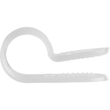 StarTech.com 100 Pack Screw Mount Cable Clamps - Wire Fastener/Holder - R-Type Screw Down Reusable Nylon Clips - UL/94V-2 Rated - Large