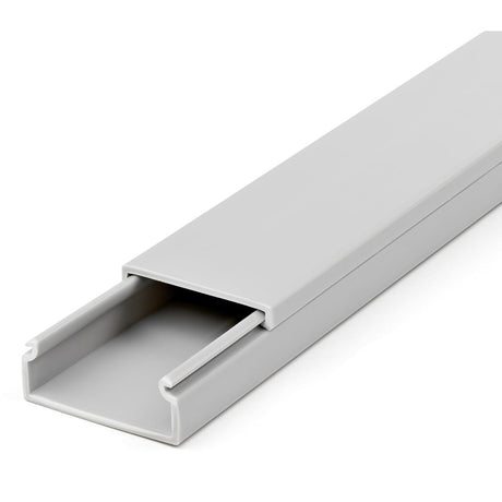 StarTech.com Cable Management Raceway with Cover 1-1/2"(38mm)W x 5/8"(16mm)H, 6.5ft(2m) length, Network/Power Cord Hider Kit, UL Listed