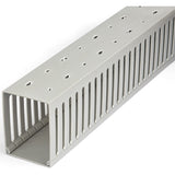 StarTech.com Cable Management Raceway with Cover 3"(75mm)W x 4"(100mm)H, 6.5ft(2m) length, 3/8"(8mm) Slots, Wall Wire Duct, UL Listed