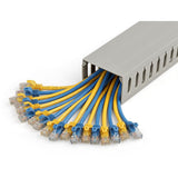 StarTech.com Cable Management Raceway with Cover 3"(75mm)W x 2"(50mm)H, 6.5ft(2m) length, 3/8"(8mm) Slots, Wall Wire Duct, UL Listed