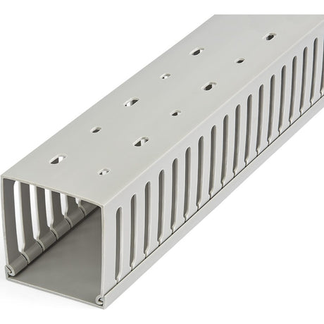 StarTech.com Cable Management Raceway with Cover 3"(75mm)W x 3"(75mm)H, 6.5ft(2m) length, 3/8"(8mm) Slots, Wall Wire Duct, UL Listed