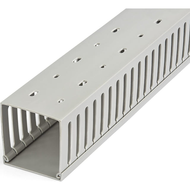 StarTech.com Cable Management Raceway with Cover 3"(75mm)W x 3"(75mm)H, 6.5ft(2m) length, 3/8"(8mm) Slots, Wall Wire Duct, UL Listed