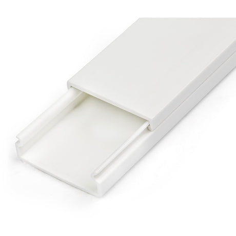 StarTech.com Cable Management Raceway w/Adhesive Tape and Cover 1-1/4"(32mm)W x 3/8"(11mm)H, 3ft(1m) length, Network Cord Hider, UL Listed