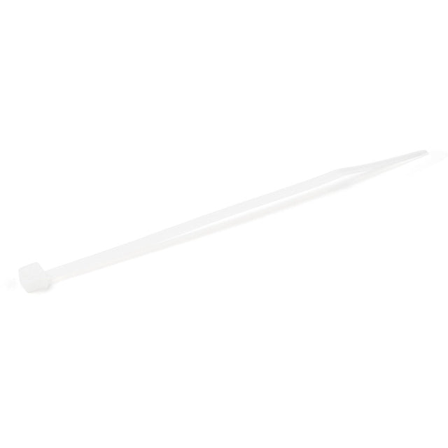StarTech.com 4"(10cm) Cable Ties, 7/8"(22mm) Dia, 18lb(8kg) Tensile Strength, Nylon Self Locking Zip Ties, UL Listed, 1000 Pack, White