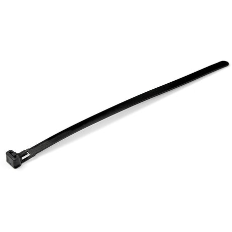 StarTech.com 8"(20cm) Reusable Cable Ties, 1-7/8"(50mm) Dia. 50lb(22Kg) Tensile Strength, Nylon, In/Outdoor, UL Listed, 100 Pack, Black