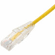 AddOn 4ft Yellow CAT 6 Slim PVC Ethernet Cable Snagless Clear-Claw RJ-45 M/M