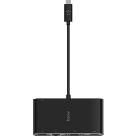 Belkin USB-C Multiport Adapter, USB-C to HDMI - USB A 3.0 - VGA, up to 100W Power Delivery, up 4k Resolution