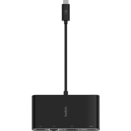 Belkin USB-C Multiport Adapter, USB-C to HDMI - USB A 3.0 - VGA - Ethernet, up 4k Resolution