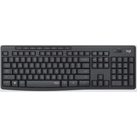 Logitech MK295 Wireless Mouse & Keyboard Combo with SilentTouch Technology, Graphite