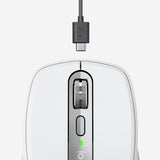 Logitech MX Anywhere 3 for Mac Compact Performance Mouse, Wireless, Comfortable, Ultrafast Scrolling, Any Surface, Portable, 4000DPI, Customizable Buttons, USB-C, Bluetooth, Apple Mac, iPad, Pale Gray