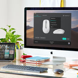 Logitech MX Anywhere 3 for Mac Compact Performance Mouse, Wireless, Comfortable, Ultrafast Scrolling, Any Surface, Portable, 4000DPI, Customizable Buttons, USB-C, Bluetooth, Apple Mac, iPad, Pale Gray