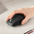 Logitech MX Anywhere 3 Compact Performance Mouse, Wireless, Comfort, Fast Scrolling, Any Surface, Portable, 4000DPI, Customizable Buttons, USB-C, Bluetooth, Apple Mac, iPad, Windows PC, Linux, Chrome (Black)